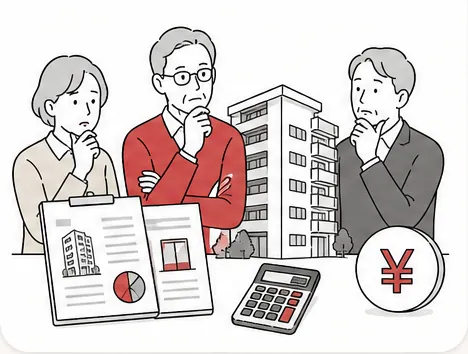 修繕積立金と値上げについて悩む管理組合員