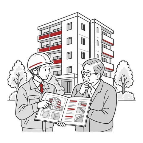 診断資料を管理組合の理事へ説明する専門家